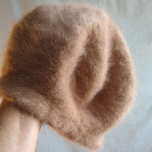 Fluffy Fuzzy Peachy-Tan Hat